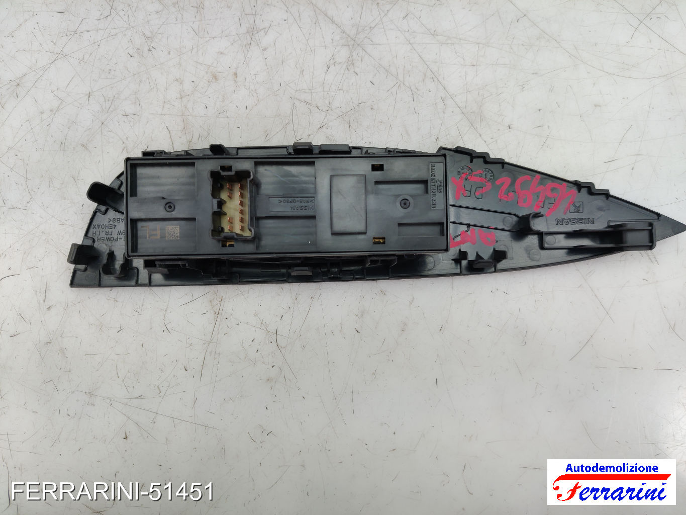 Pulsantiera Tastiera Alzavetro NISSAN QASHQAI 2 J11 2013-2023 sinistra, sx