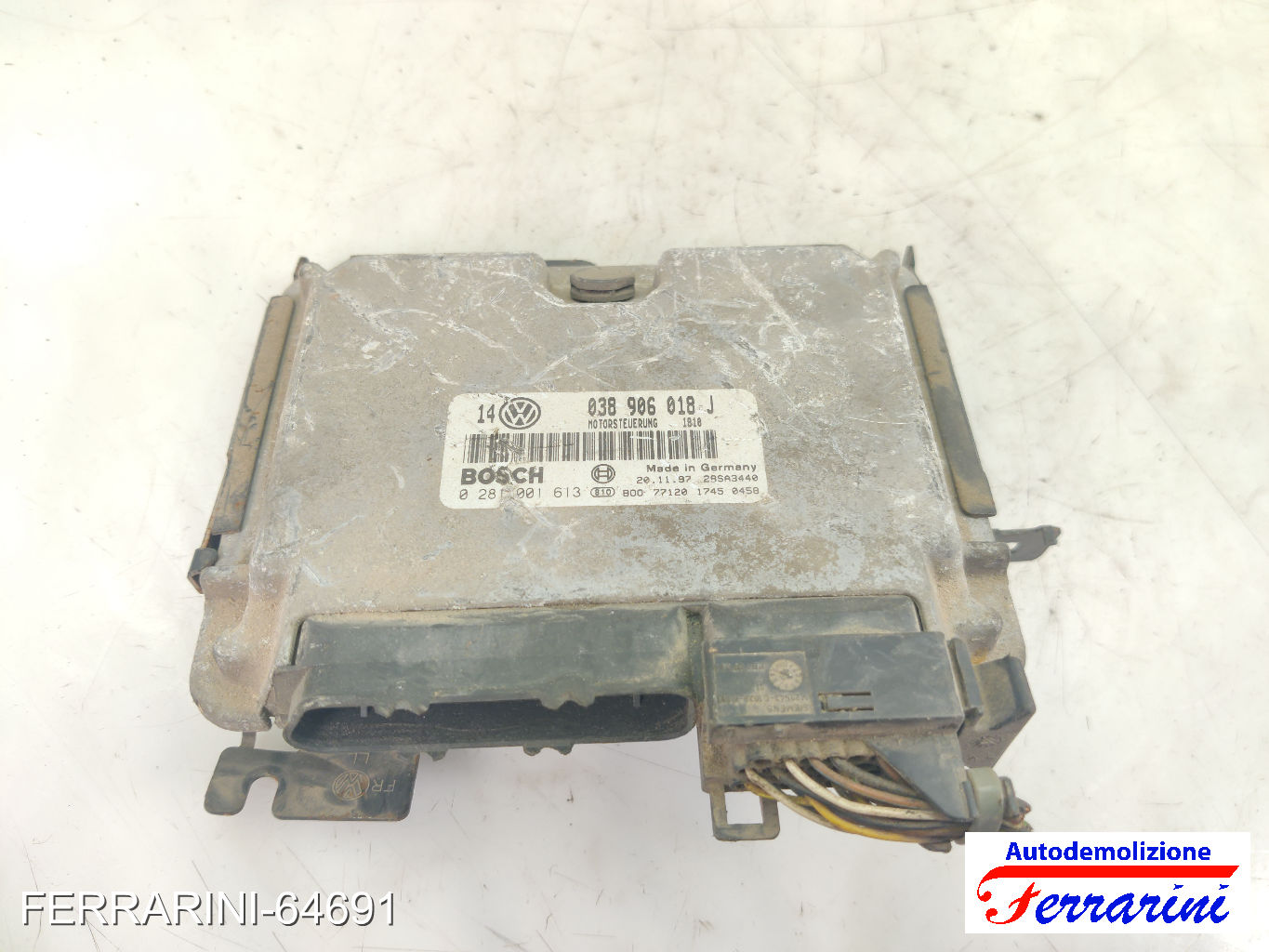 Centralina Motore VW GOLF 4 1J1 1.9 TDI 1997-2004 038906018J, 028001613