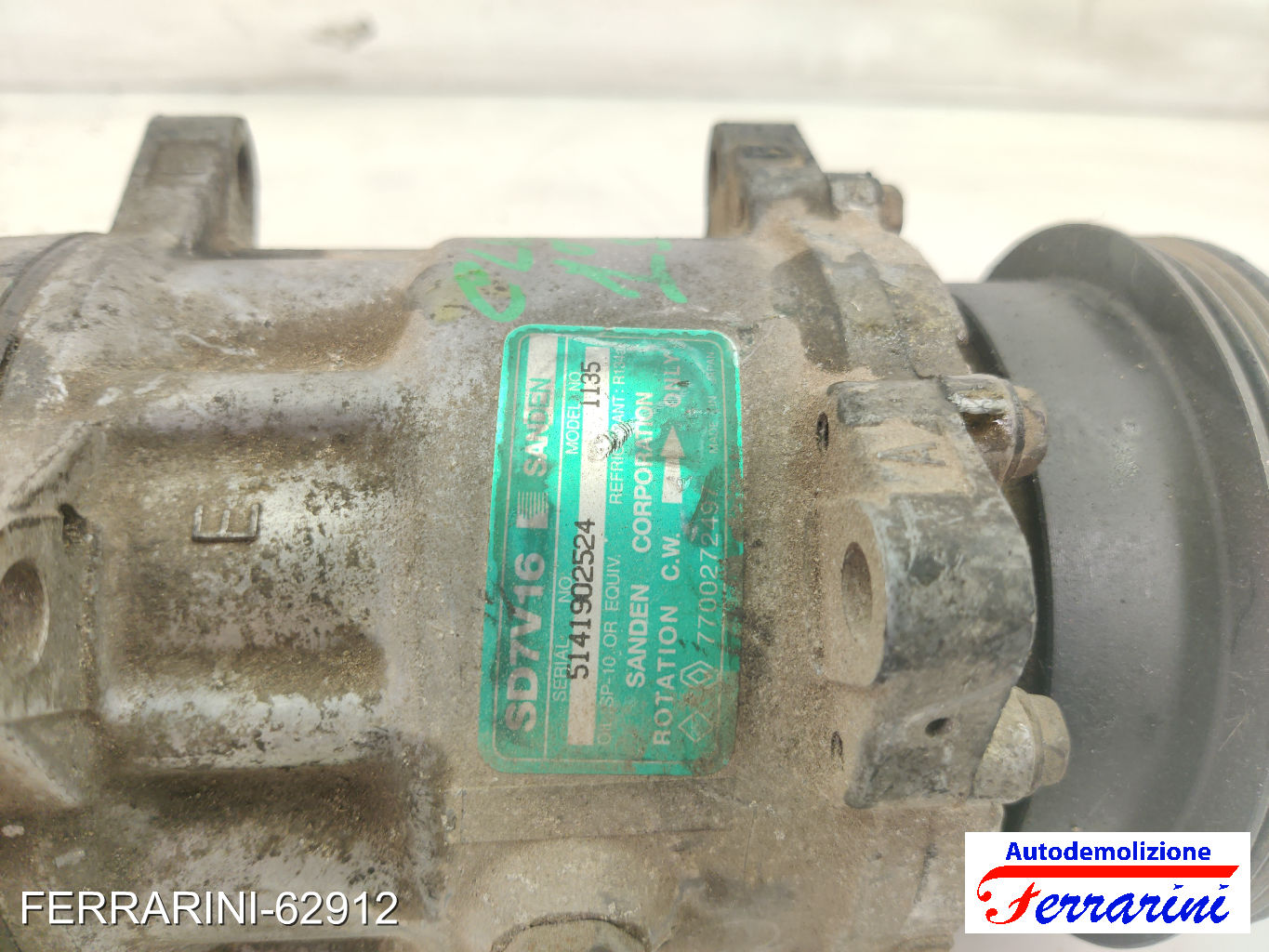 Compressore Clima RENAULT TWINGO 1 C06 1.2 1996-2007 7700272497, 7700111182