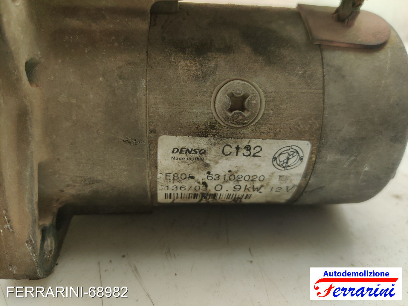 Motorino Avviamento FIAT PUNTO 188 1.2 16V 80 1999-2006 46740242, 51890631 10