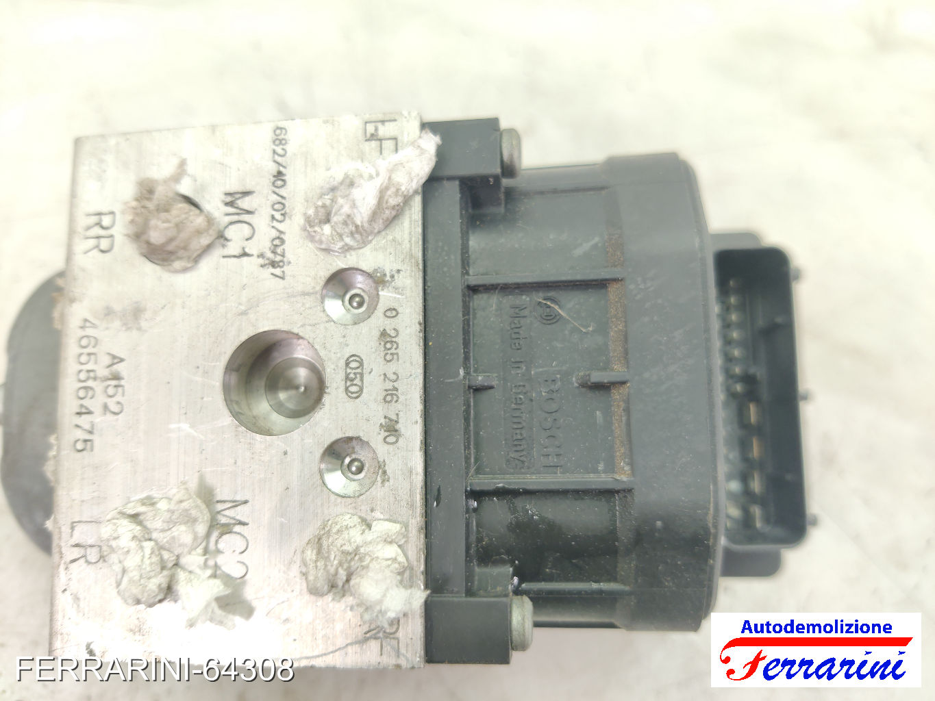 Centralina Pompa Abs FIAT SEICENTO 600 287 1.1 1998-2010 46556475, 0265216710 10