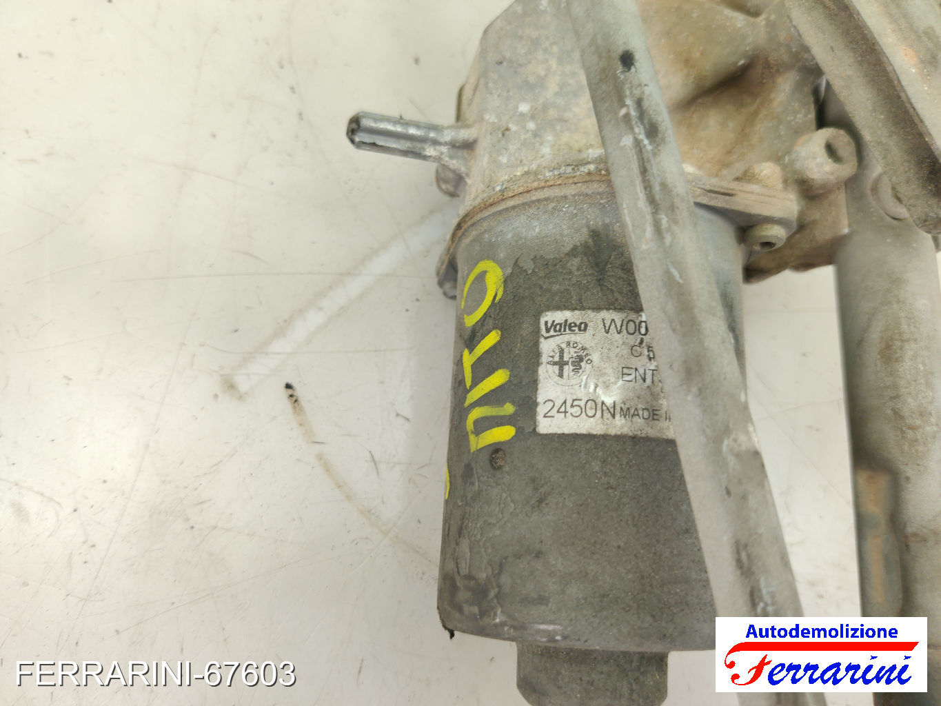 Spazzacqua Motorino Tergicristallo ALFA ROMEO MITO 955 2008-2015 anteriore 9
