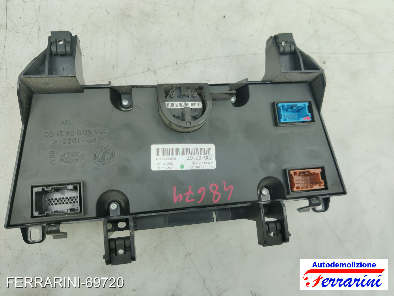 automatico bizona Tastiera Clima LANCIA DELTA 3 844 2008-2014 anteriore