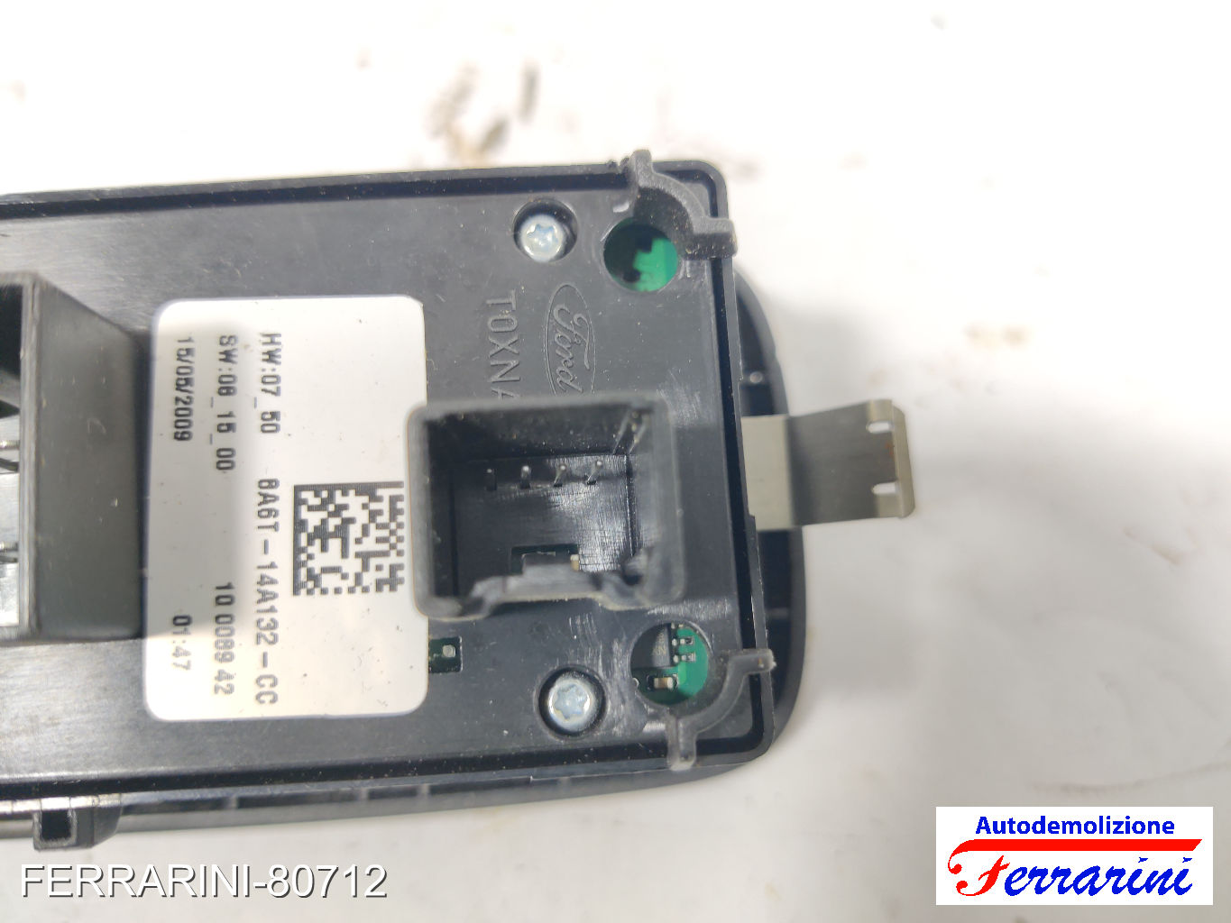 Pulsantiera Tastiera Alzavetro FORD FIESTA 6 CB1, CCN 2008-2012 sinistra, sx 6