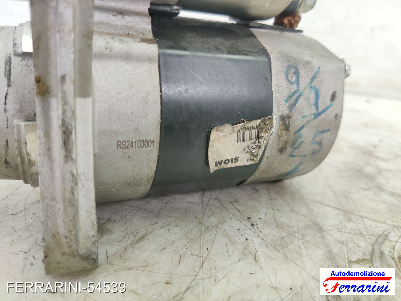 Motorino Avviamento FIAT PUNTO 188 1.2 60 1999-2010 RS24103001, 55196400