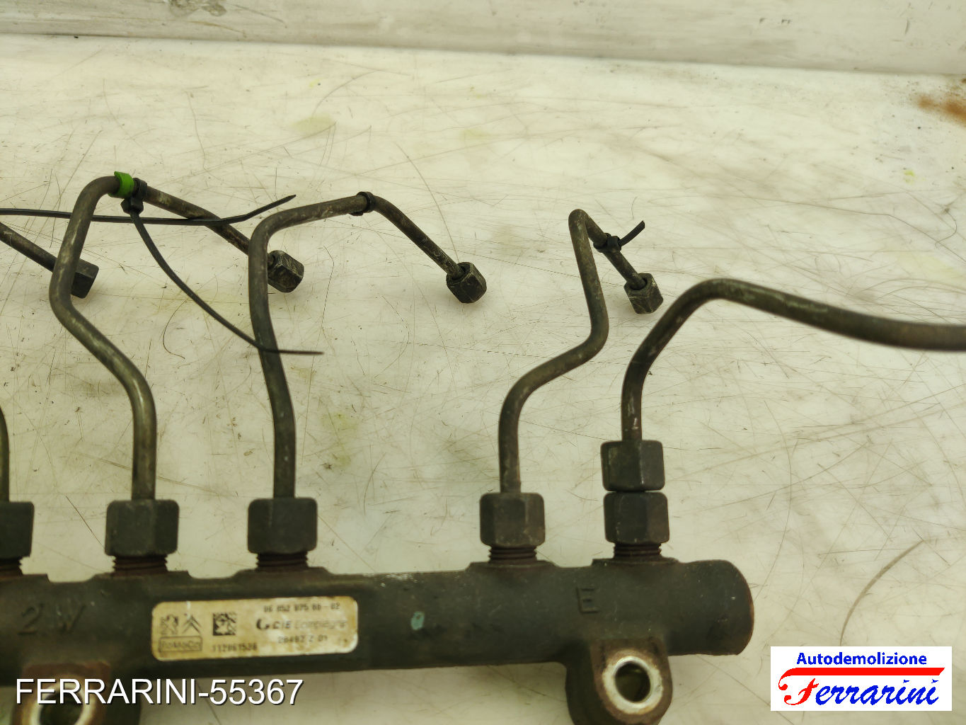 Flauto Con Iniettori VOLVO S40 2 544 1.6 D2 2010-2012 9685297580, 968529758002 6