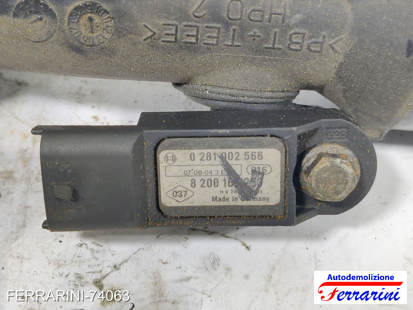 MAP bosch manicotto intercooler K9K NISSAN QASHQAI 1 J10, JJ10E, NJ10 1.5 DCI 6