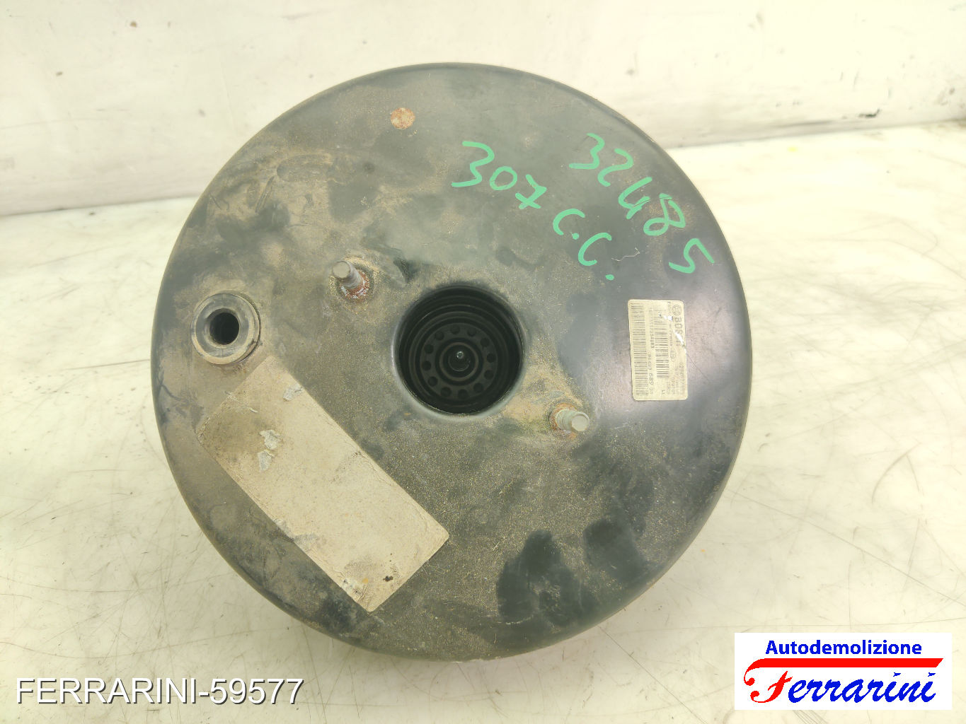 Servofreno PEUGEOT 307 CC 3B 2.0 HDI 135 2005-2009 0204125902, 4535V0