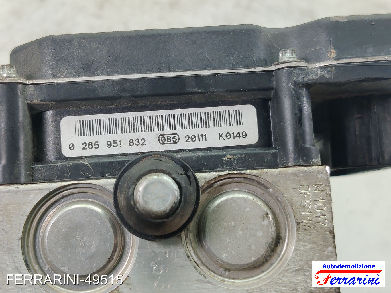 Centralina Pompa Abs FIAT PUNTO 199 1.2 2012-2023 0265251997, 0265951832
