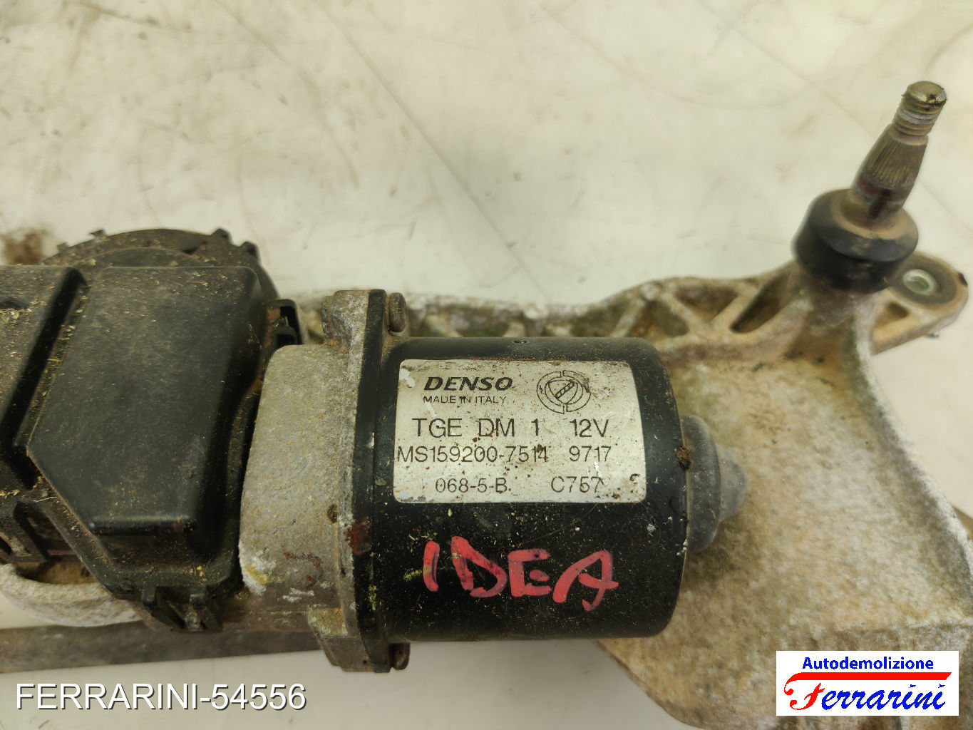 Fiat Idea Spazzacqua Motorino Tergicristallo ALFA ROMEO 147 937 2004-2010 7
