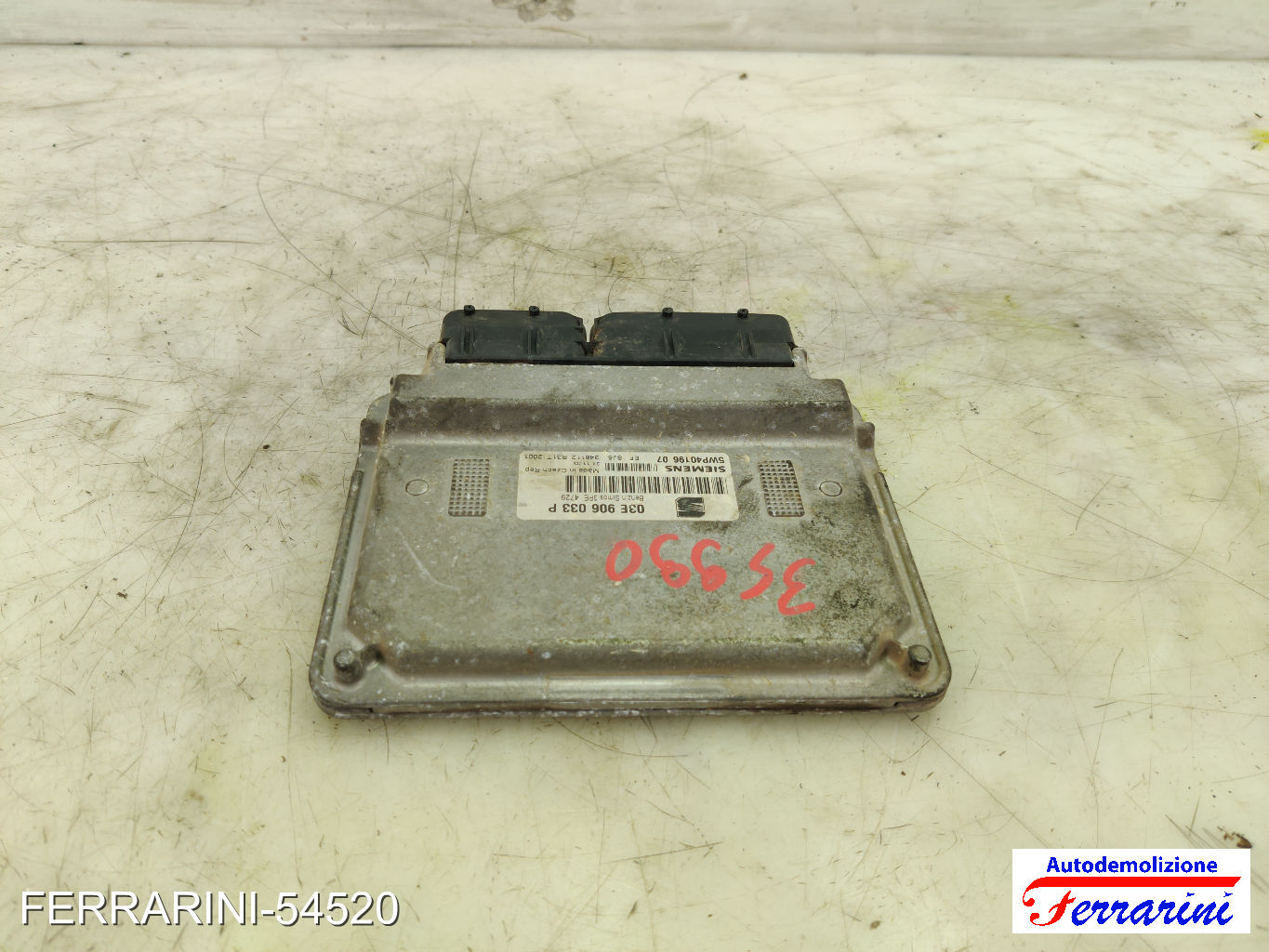 Centralina Motore SEAT IBIZA 3 6L1 1.2 2002-2006 03E906033P, 5WP4019607