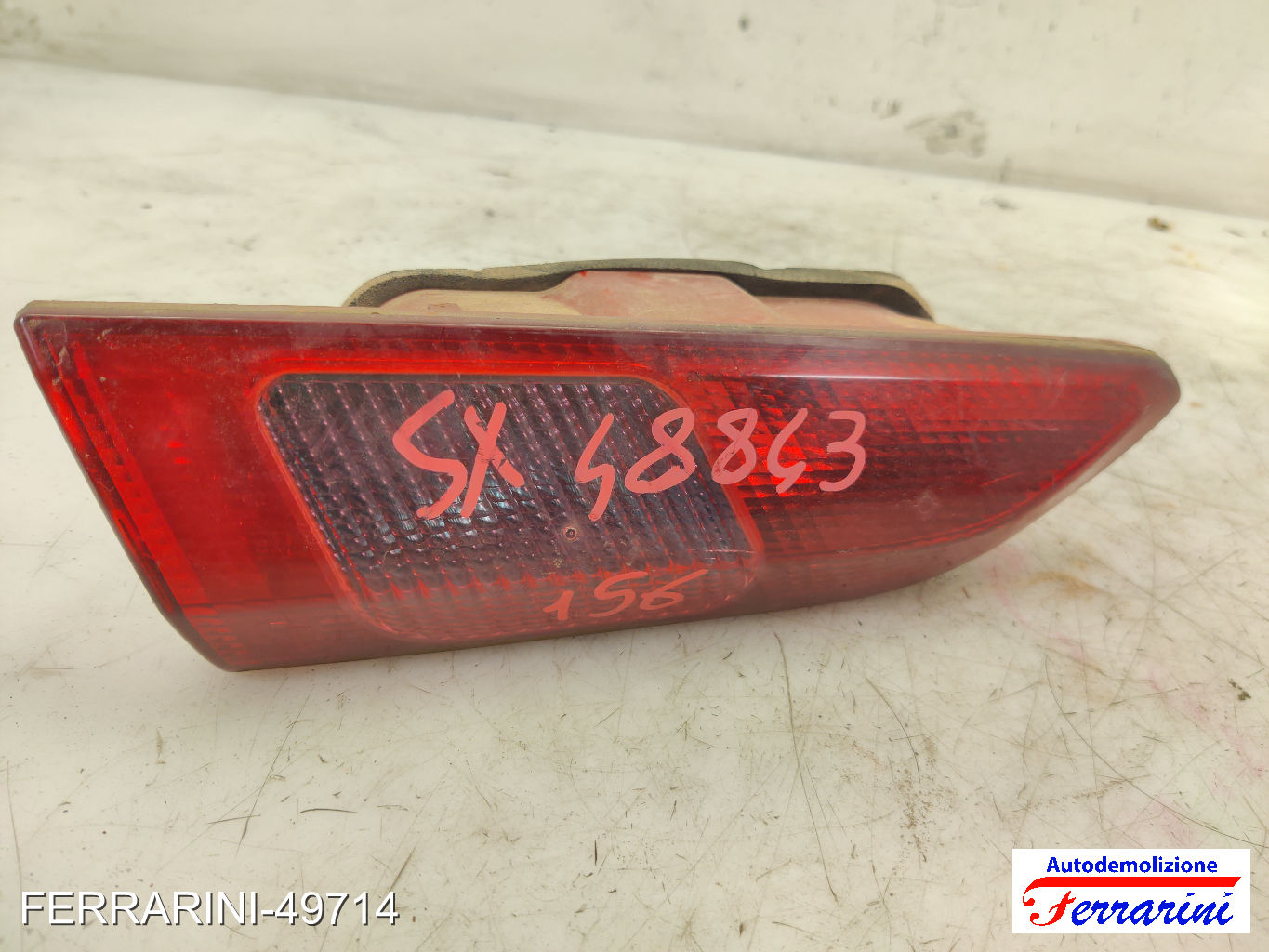 INTERNA Fanalino Stop Posteriore ALFA ROMEO 156 SW 932 2001-2006 sinistro, sx