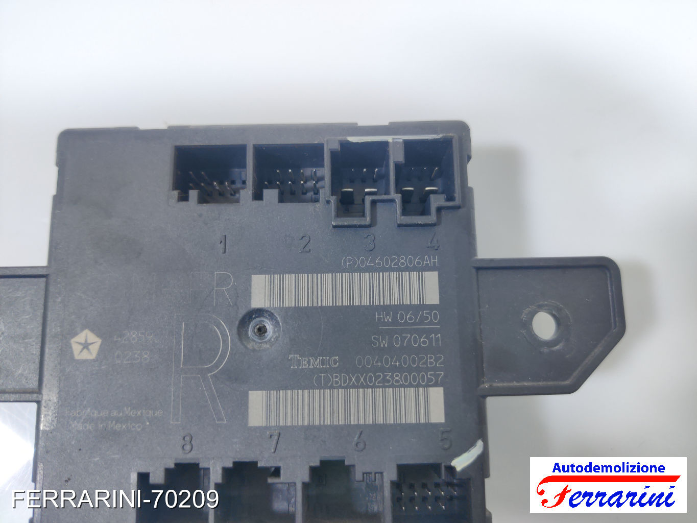 Centralina Porta Sportello CHRYSLER GRAND VOYAGER 5 RT 2007-2023 destra, dx