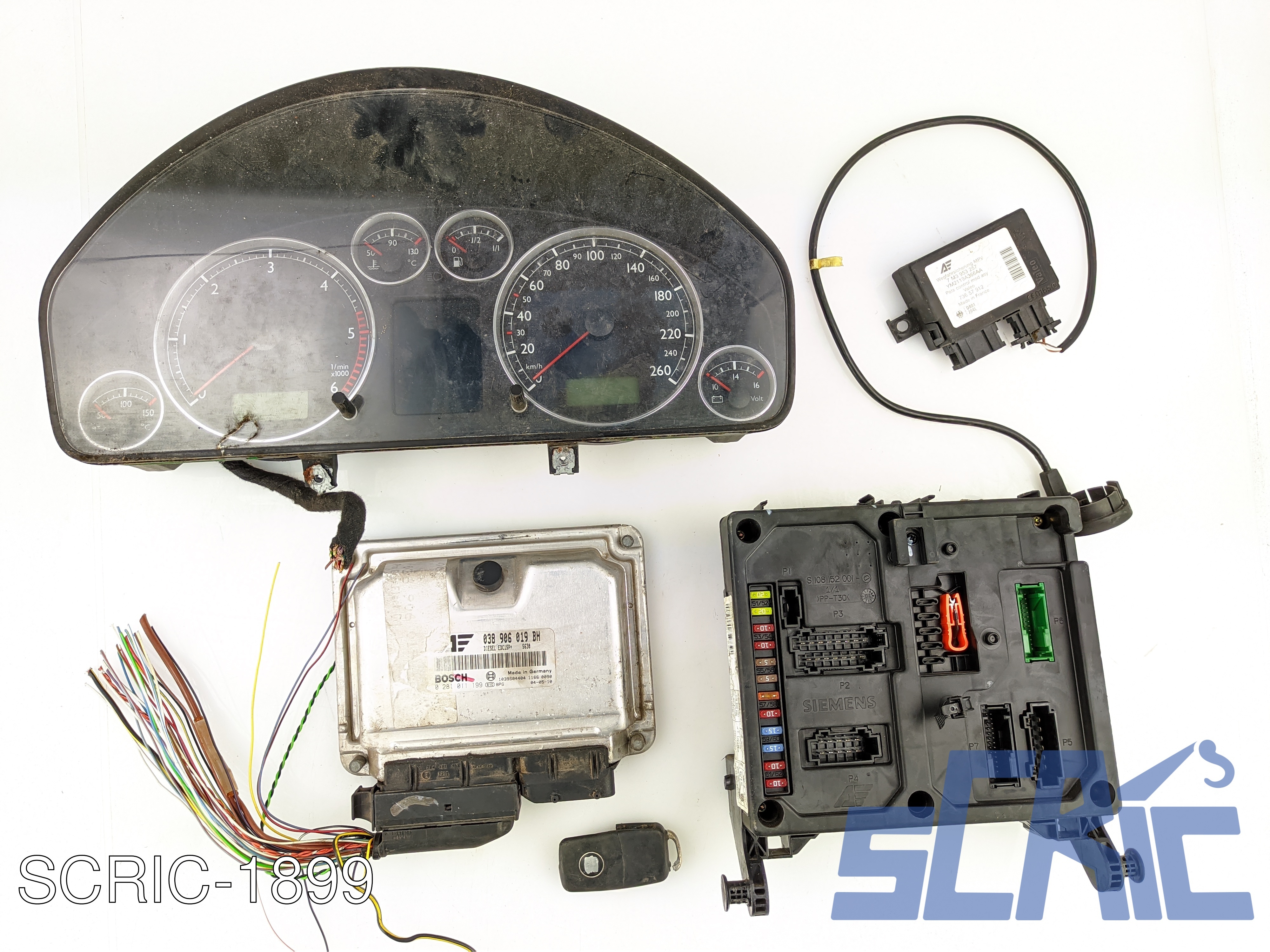 Kit Accensione VW SHARAN 7M6, 7M8, 7M9 1.9 TDI 2000-2010 038906019BH, 0281011199