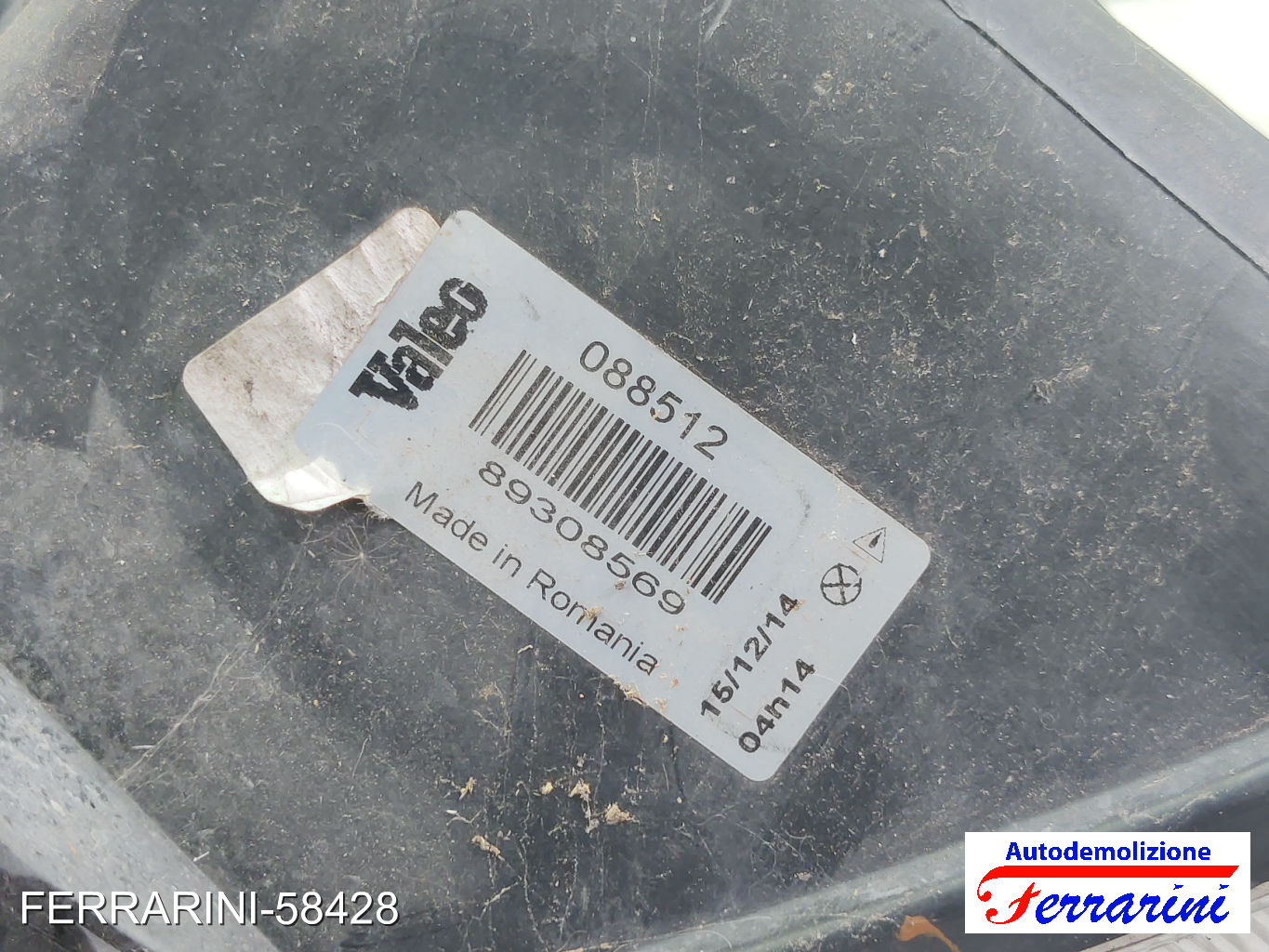 Faro Anteriore OPEL MERIVA A X03 2003-2010 destro, dx 088512, 89308569, 1216152