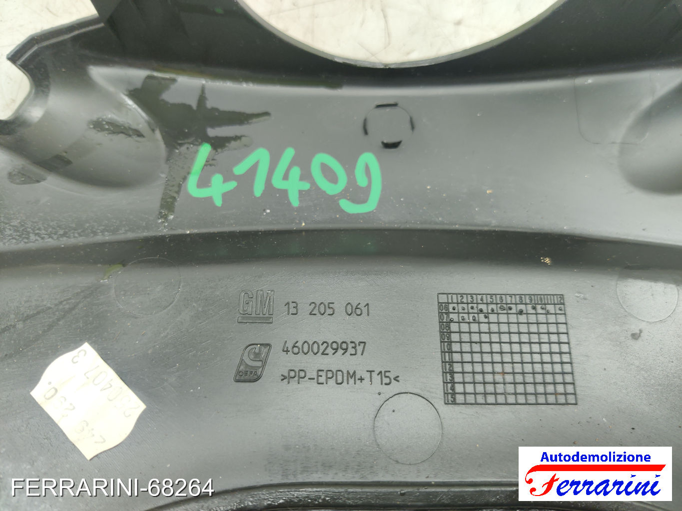 coperchio devioluci OPEL CORSA D S07 2006-2014 sinistro, sx 13205061, 911543 6