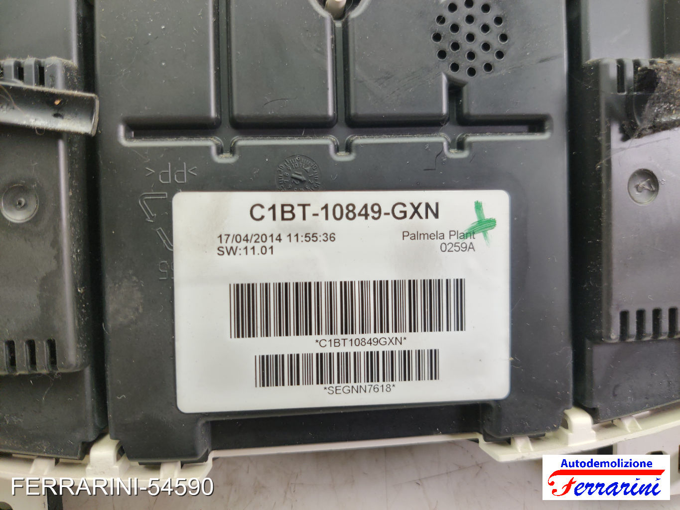 Quadro Contachilometri FORD FIESTA 6 CB1, CCN 1.5 TDCI 2012-2017 C1BT10849GXN 7