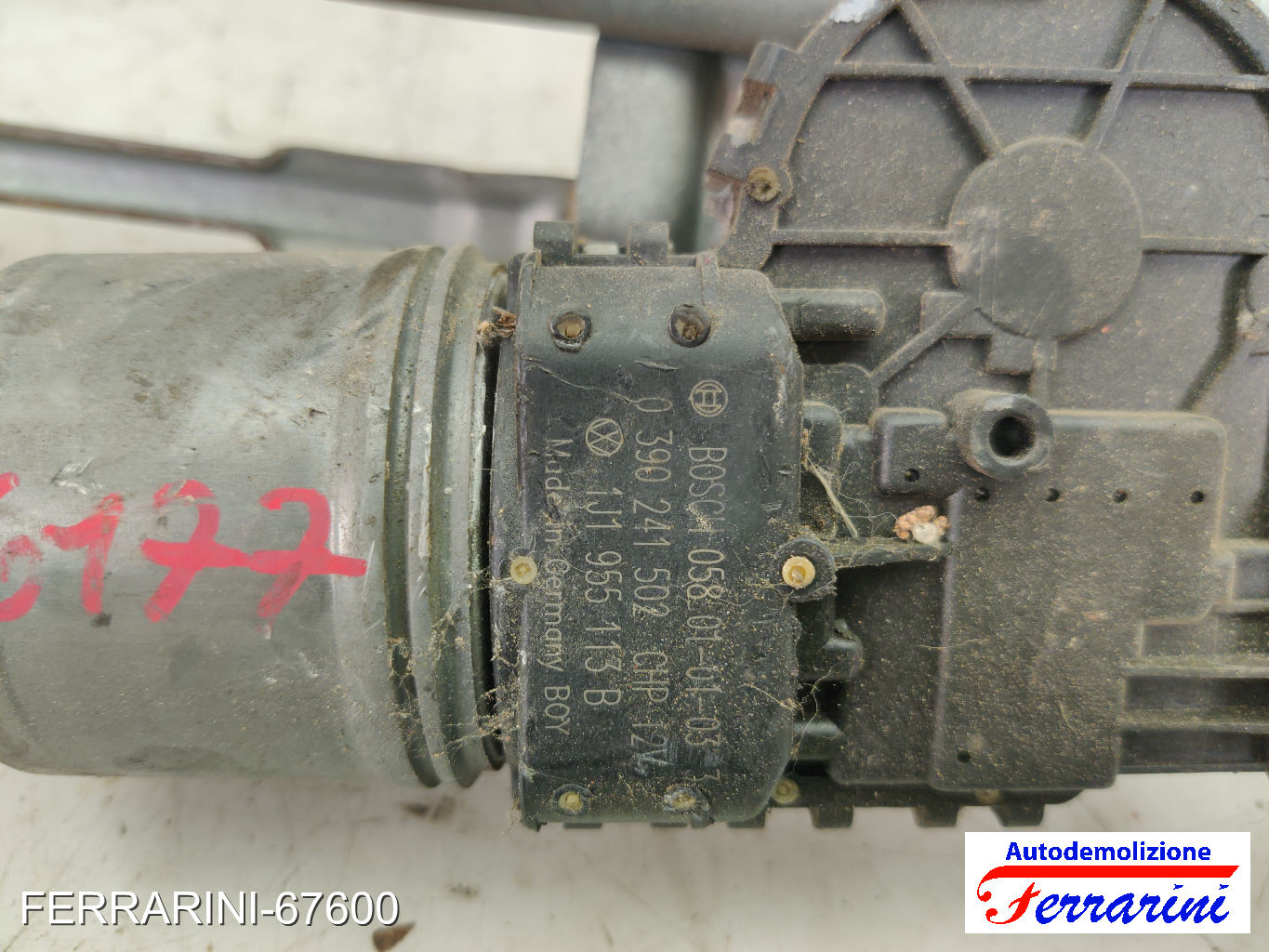 Spazzacqua Motorino Tergicristallo VW GOLF 4 VARIANT 1J5 1999-2001 anteriore 11