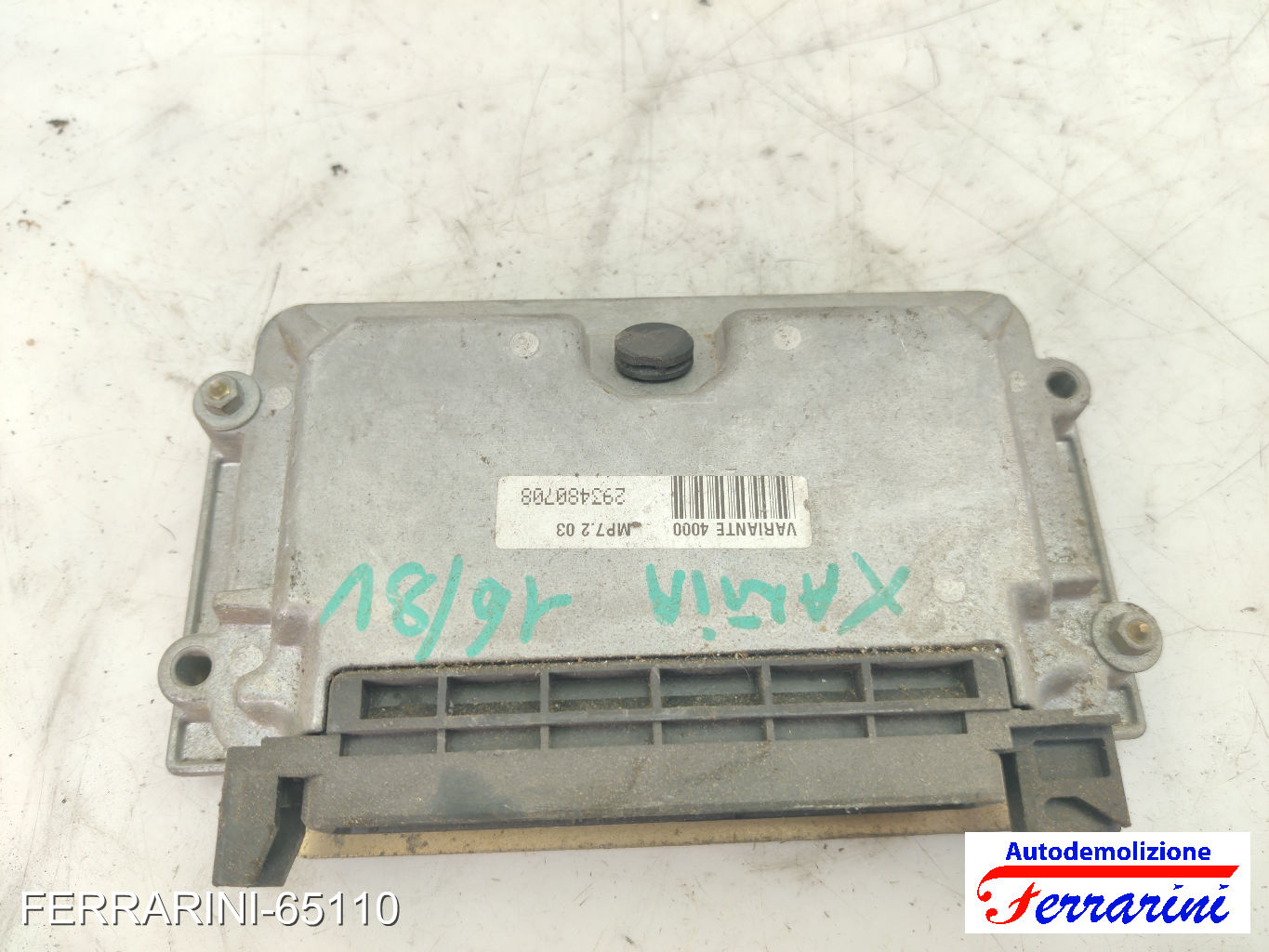 Centralina Motore CITROEN SAXO S0, S1 1.6 1996-2004 9632693880, 0261206214