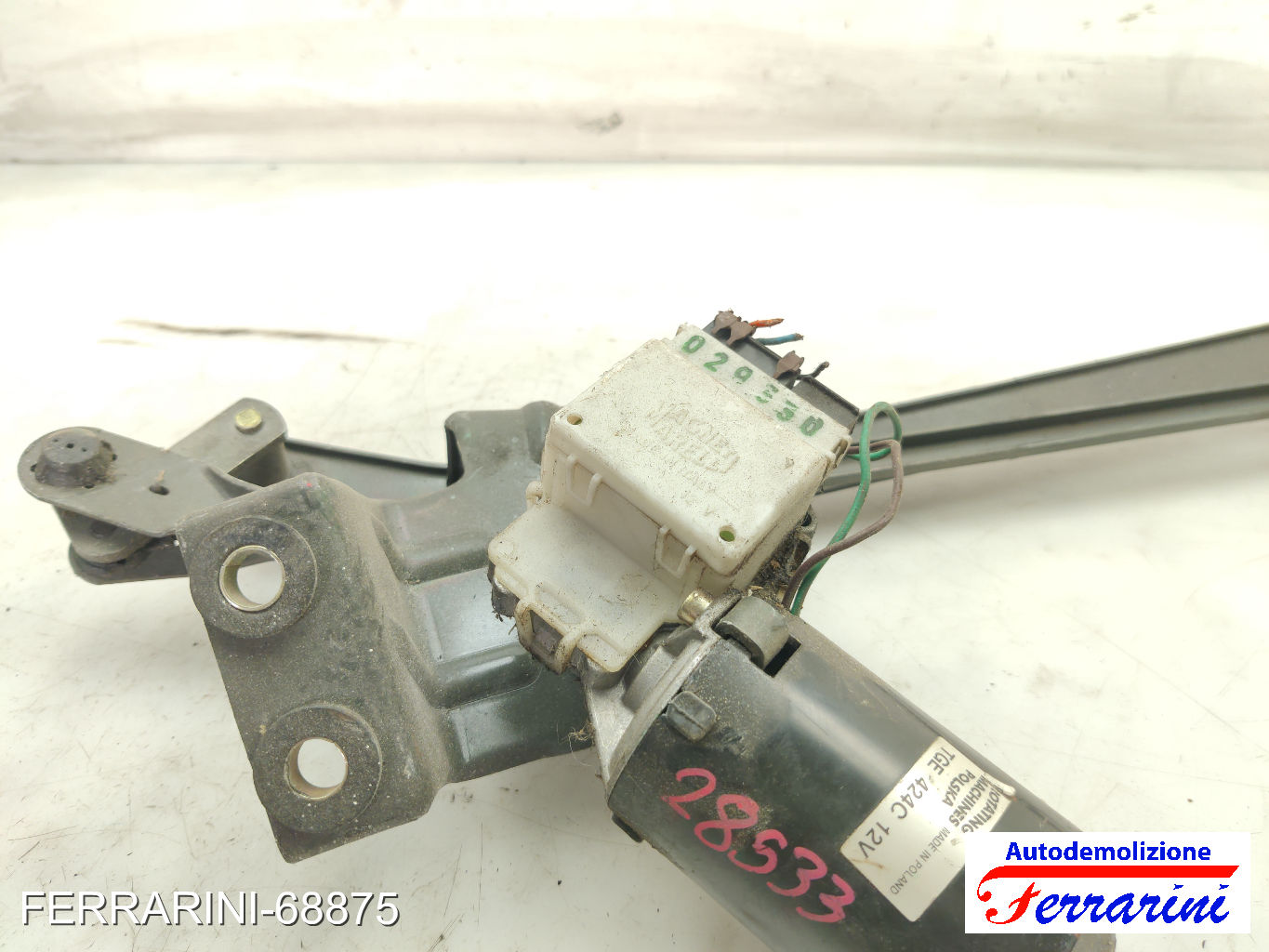 Spazzacqua Motorino Tergicristallo FIAT SEICENTO 600 187 1997-2008 anteriore 10