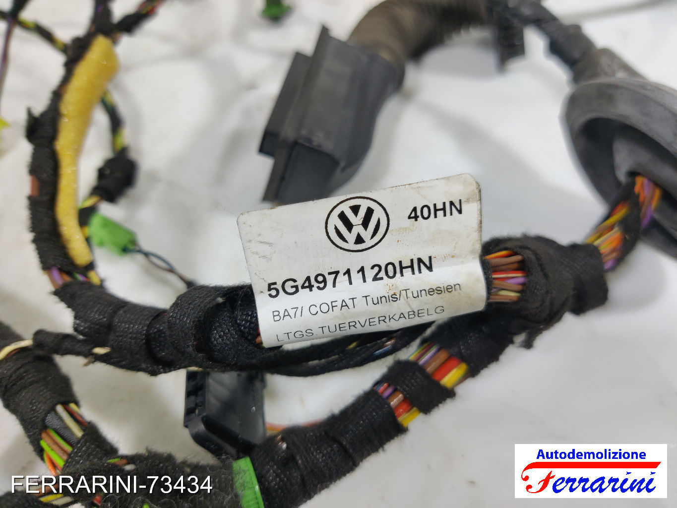 cablaggio sportello VW GOLF 7 5G1, BE1, BE2, BQ1 2012-2020 Frontale Sinistra