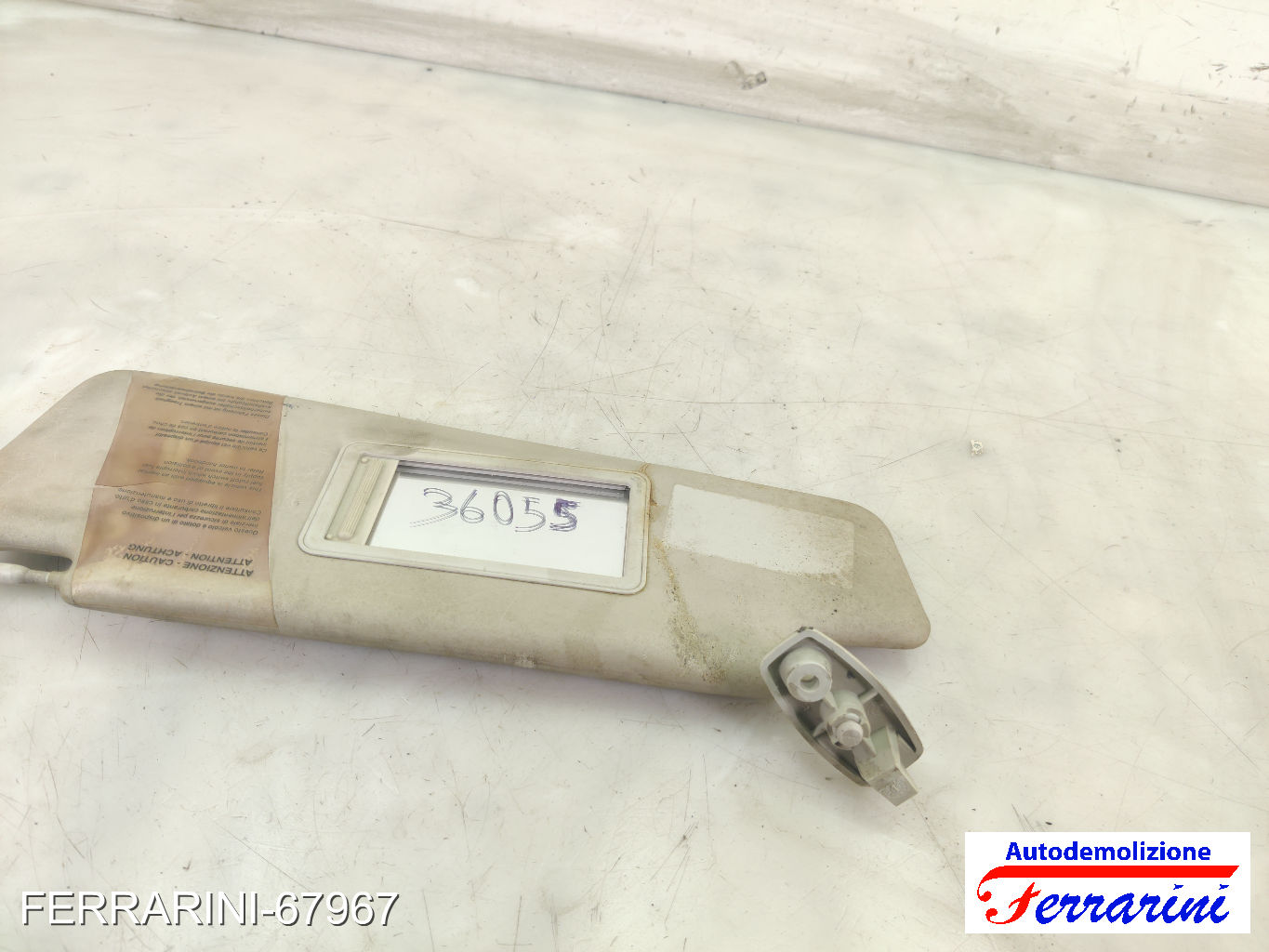 Aletta Parasole FIAT IDEA 350 2004-2012 sinistro, sx 735361679, 36055