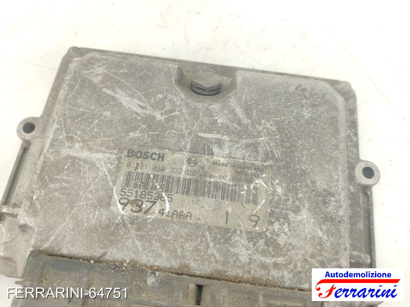 Centralina Motore ALFA ROMEO 147 937 1.9 JTD 16V 2003-2004 55185365, 0281010332 6
