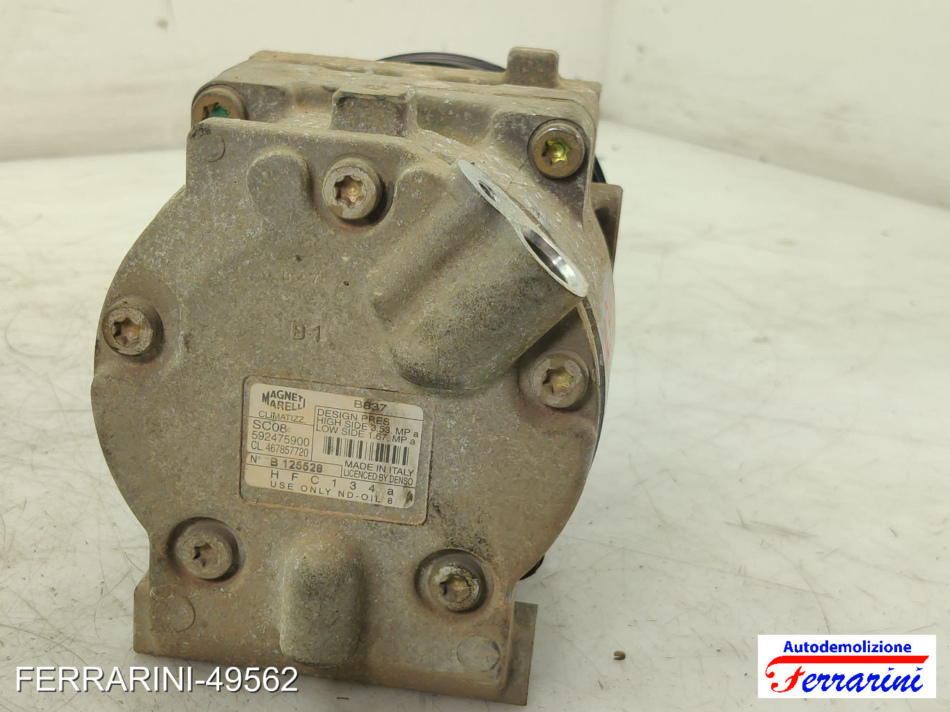 Compressore Clima FIAT PUNTO 188 1.2 60 1999-2010 592475900, 467857720, 46785772 8