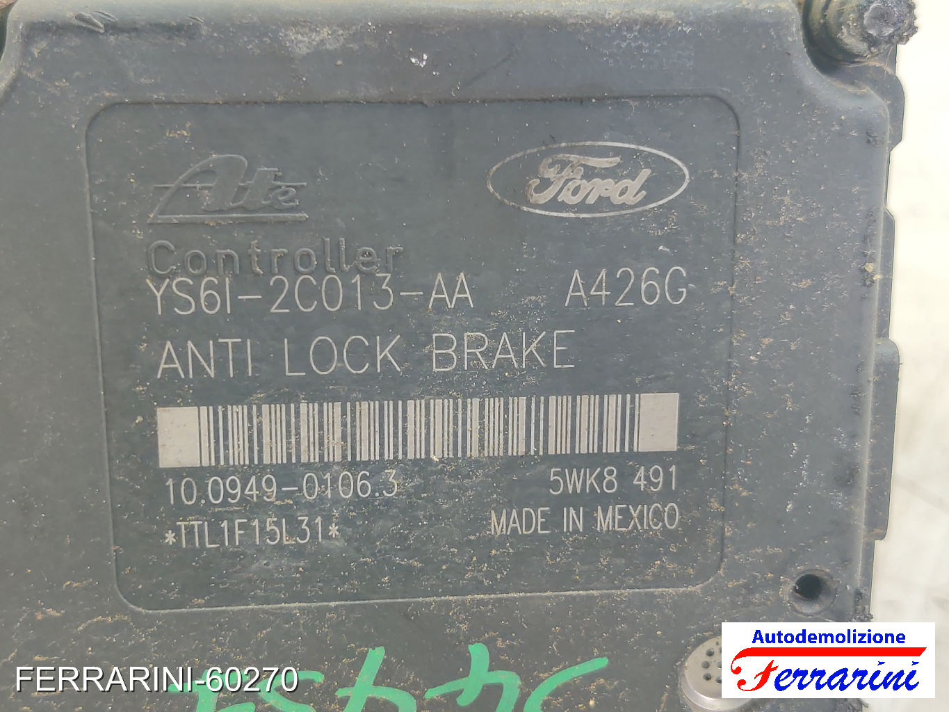 Centralina Pompa Abs FORD FIESTA 4 JA, JB 1.25I 16V 1995-2002 YS612M110AA 6