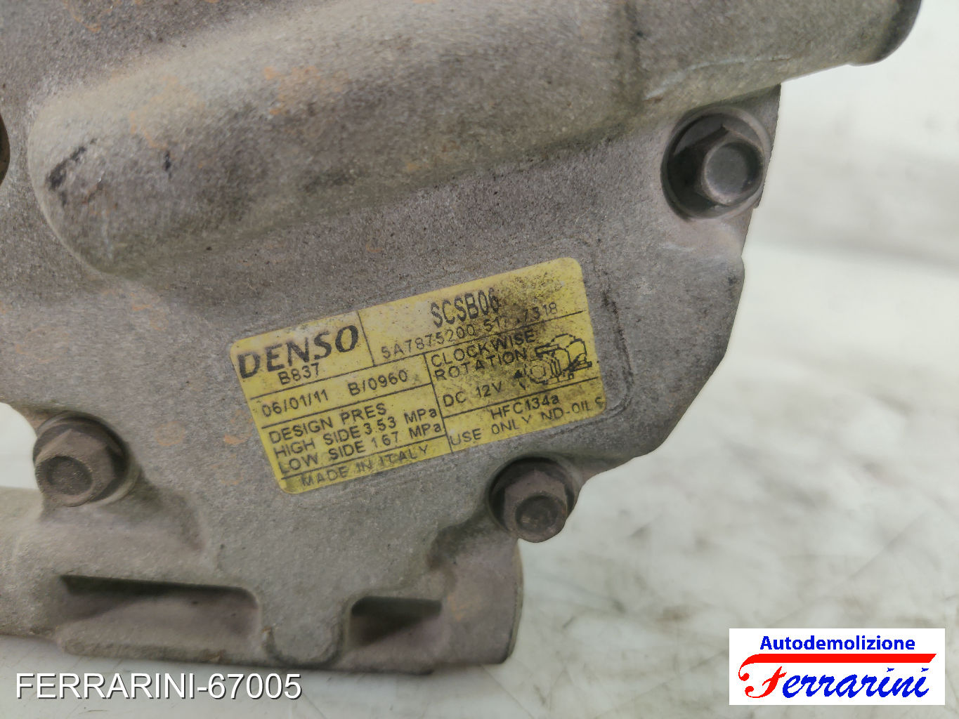 Compressore Clima LANCIA YPSILON 843 1.2 2003-2011 DO3517473180, 375200513