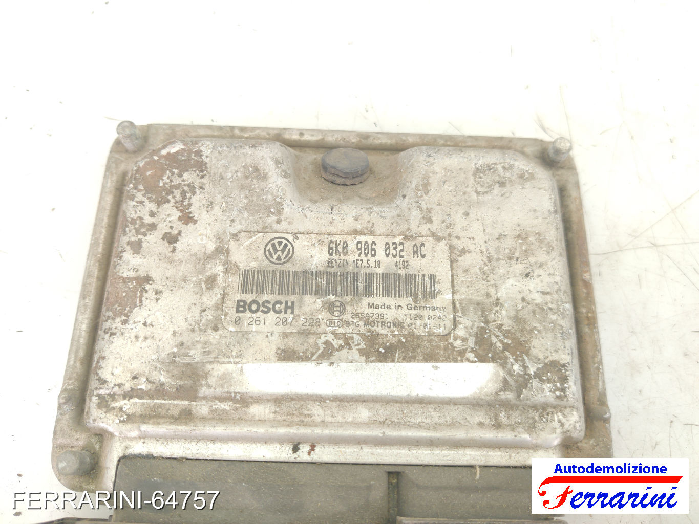 Centralina Motore VW POLO 6N2 1.0 1999-2001 6K0906032AC, RENZINME7518, 2858739 6