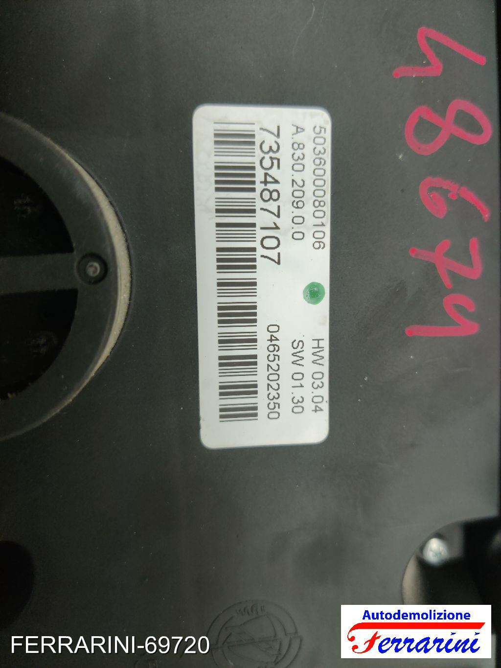 automatico bizona Tastiera Clima LANCIA DELTA 3 844 2008-2014 anteriore