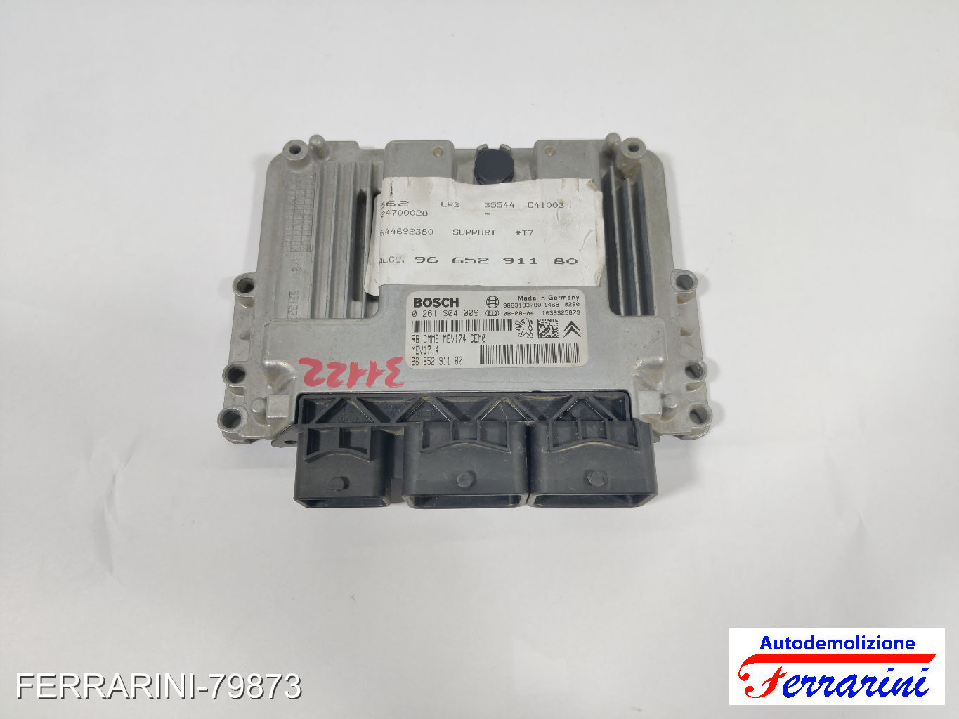 Centralina Motore PEUGEOT 308 1 4A, 4C 1.4 16V 2007-2014 9665291180, 9663193780