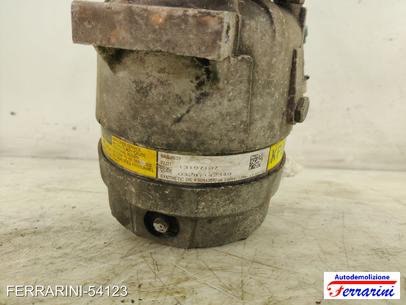 Compressore Clima FIAT CROMA 194 1.9 D MULTIJET 2005-2011 13197197, 51783368 6