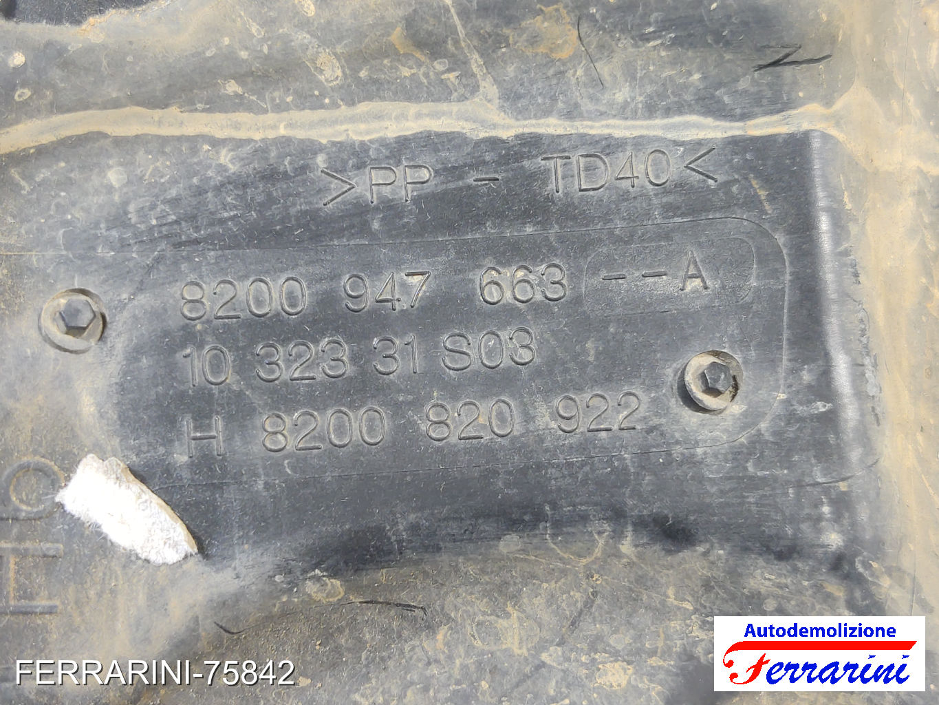Scatola Cassa Filtro Aria RENAULT SCENIC 3 JZ0/1 1.5 DCI 2009-2023 8200947663