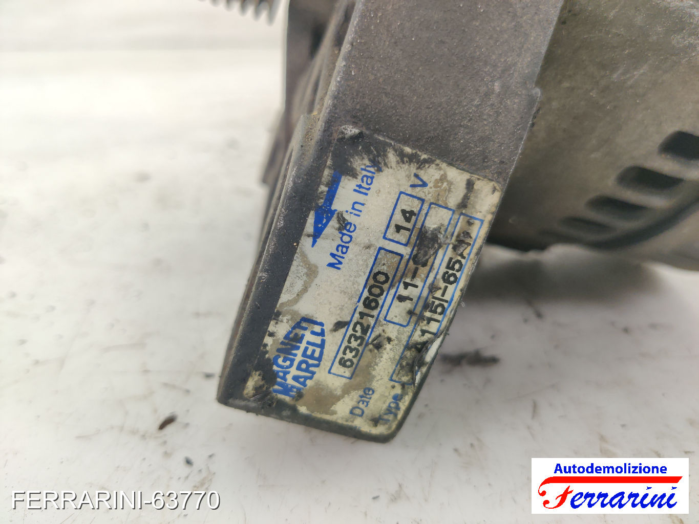 Alternatore FIAT PUNTO 176 75 1.2 1993-1999 46420960, 46436507, 63321600
