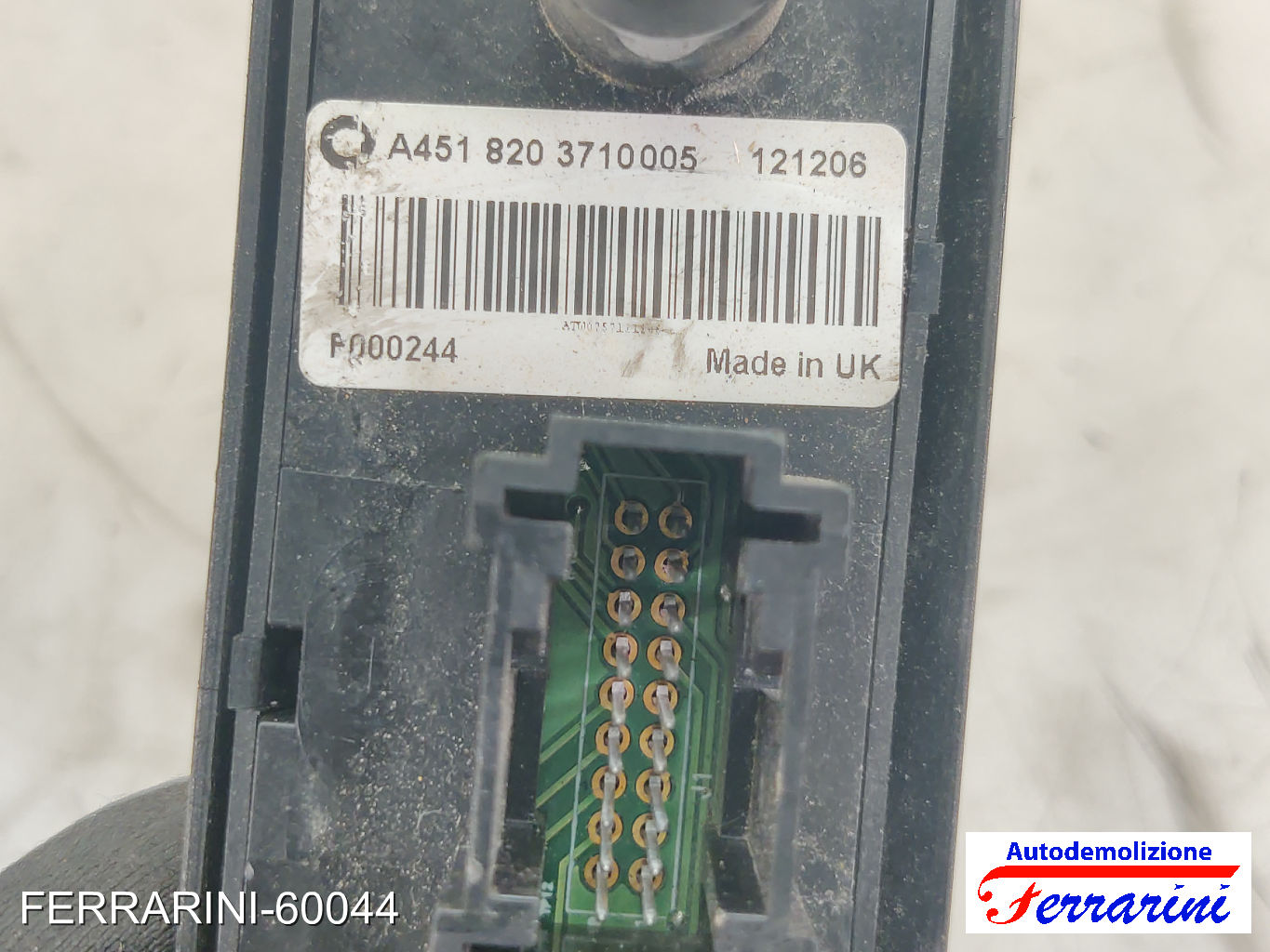 pulsantiera centrale quattro frecce chiusura centralizzata SMART FORTWO COUPE
