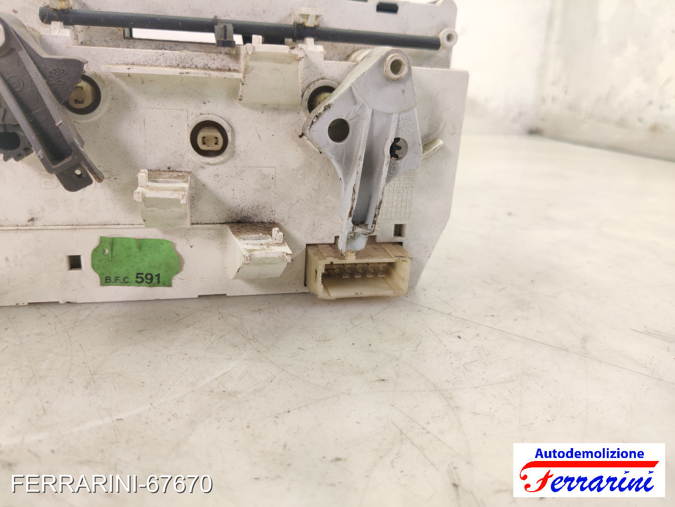 Tastiera Clima CITROEN C3 1 FC, FN 2002-2009 anteriore, frontale 9624675377 7