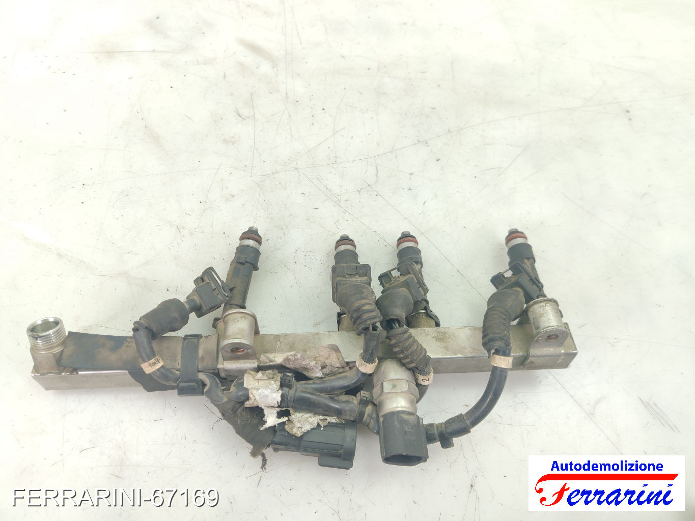 Flauto Con Iniettori FIAT PUNTO 188 1.2 NATURAL POWER 2003-2012 71729224 6