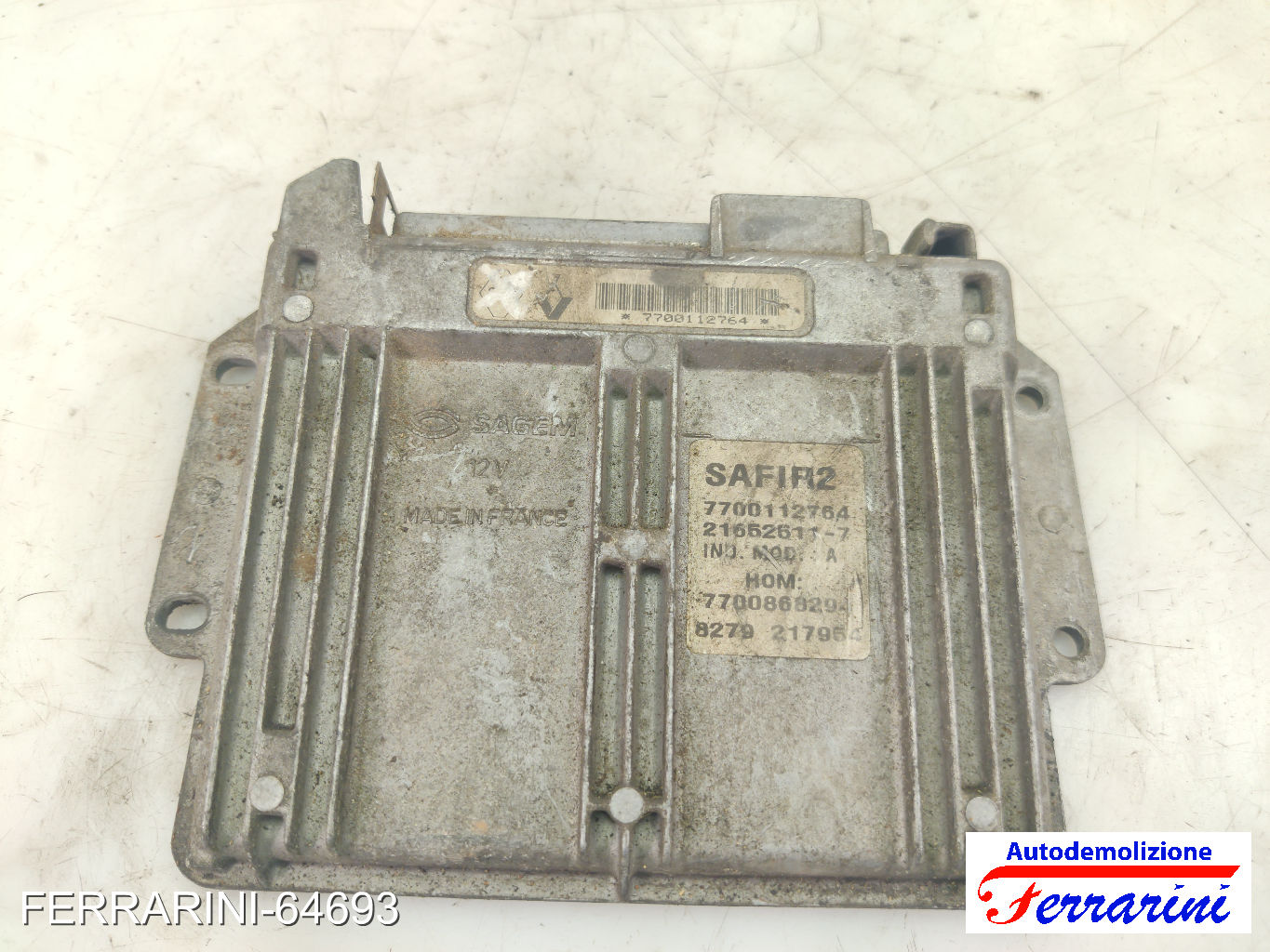 Centralina Motore RENAULT CLIO 2 BB, CB 1.2 1998-2010 7700112764, 7700868294