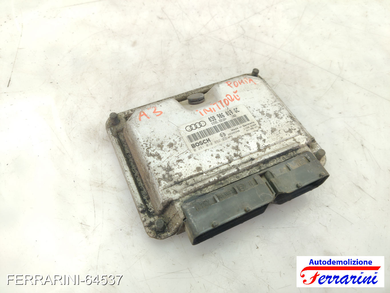 Centralina Motore AUDI A3 8L1 1.6 1996-2003 038906019GC, 28SA5348, 11200300