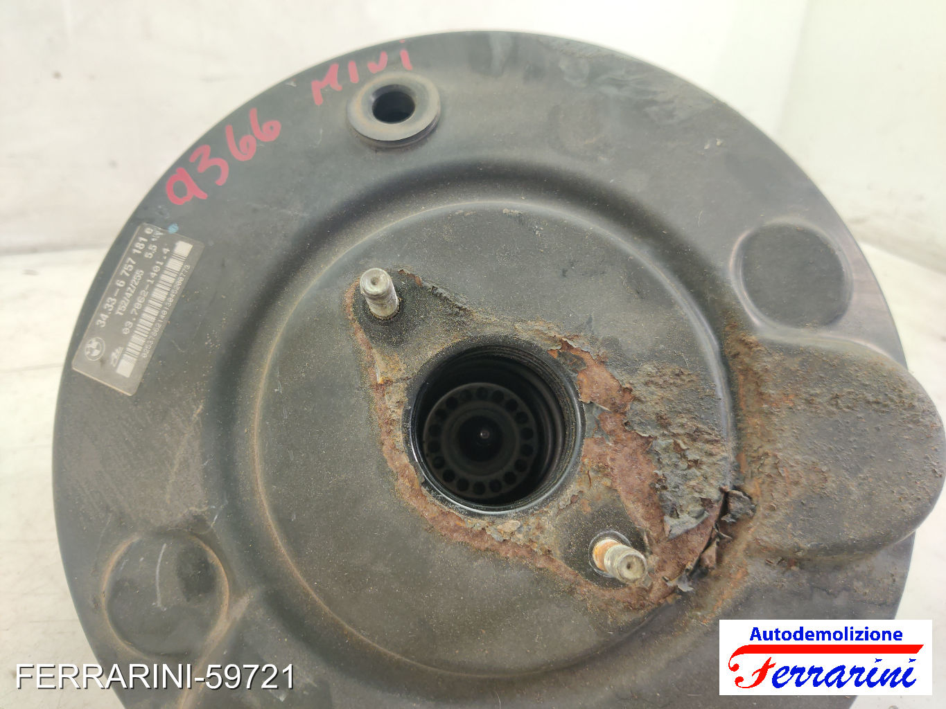 Servofreno MINI - R50, R53 COOPER 2001-2006 34336779679, 34336757181 7