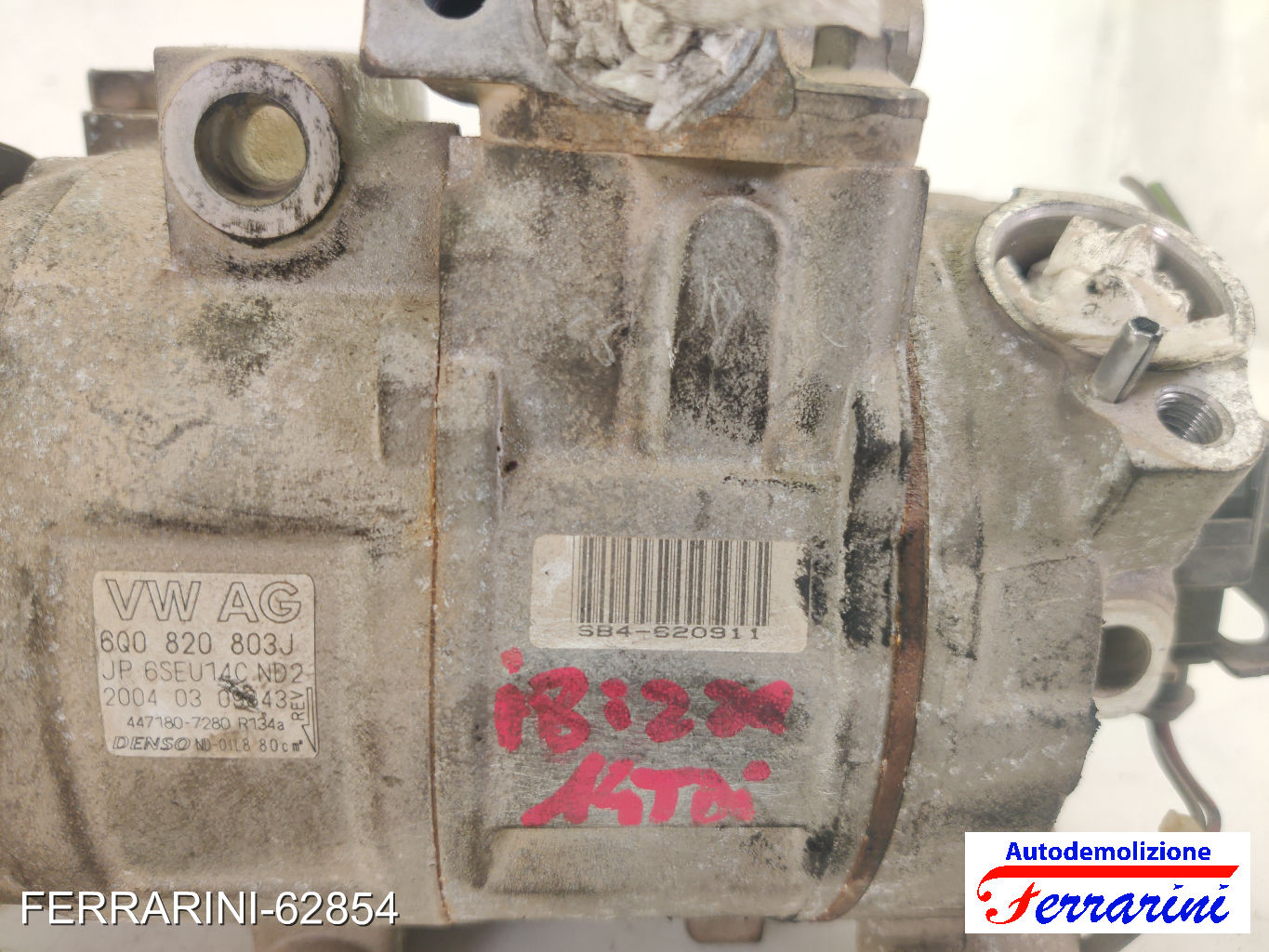 Compressore Clima VW POLO 9A, 9N 1.9 TDI 2001-2009 6Q0820803J, 6Q0820808D 7