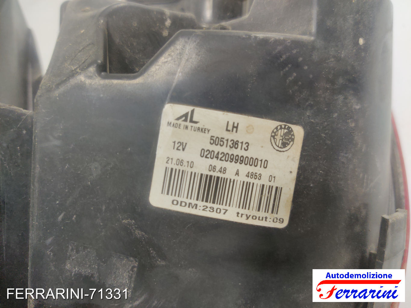 Fanalino Stop Posteriore ALFA ROMEO GIULIETTA 940 2010-2016 sinistro, sx