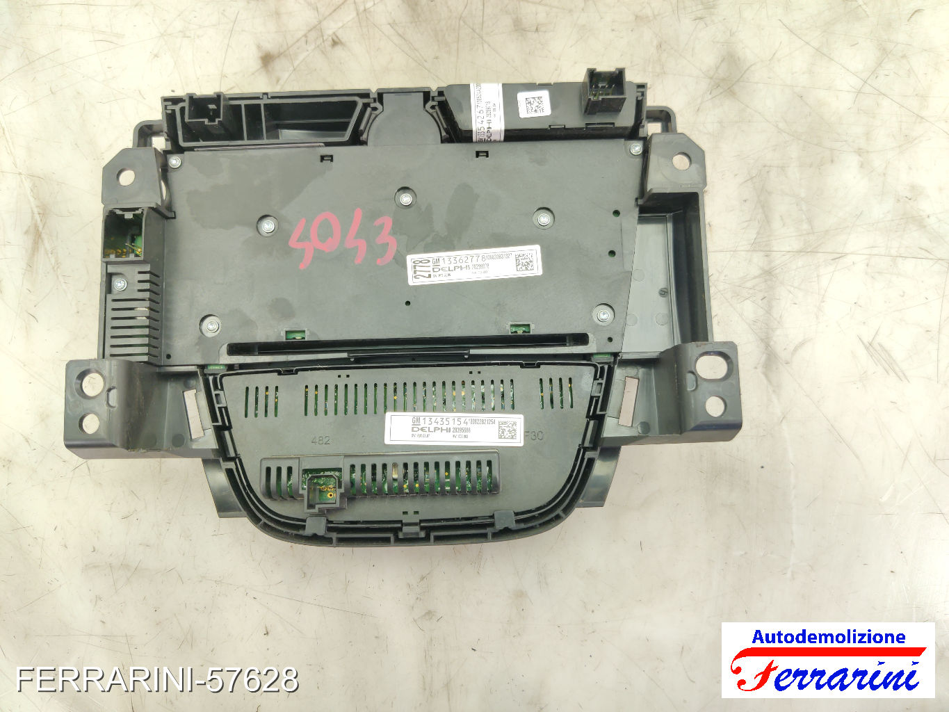 comandi stereo CD300 clima manuale Consolle Centrale Cruscotto OPEL MERIVA B 7