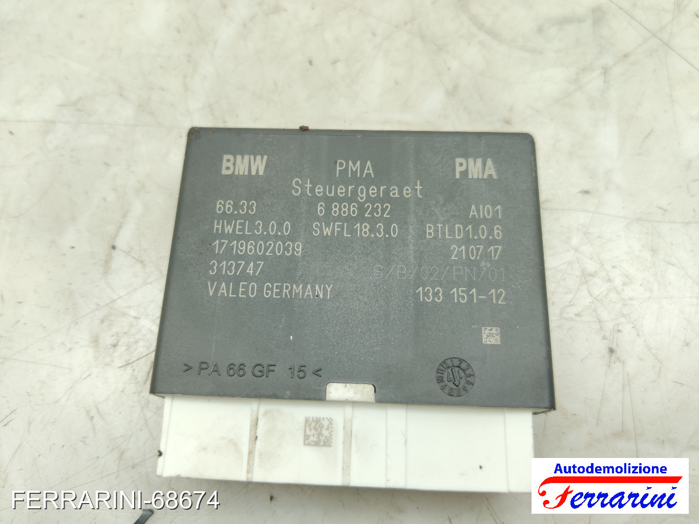 Centralina PMA parcheggio automatico BMW X1 F48 SDRIVE 18D 2015-2023 66336886232