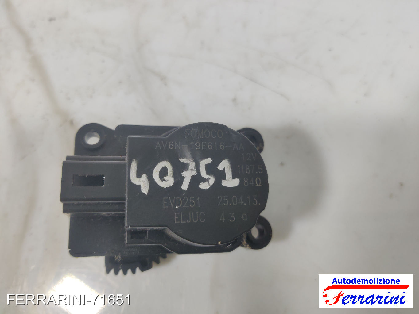 Motorino Attuattore Stufa FORD FOCUS 3 TURNIER 2010-2023 AV6N19E616AA, EVD251