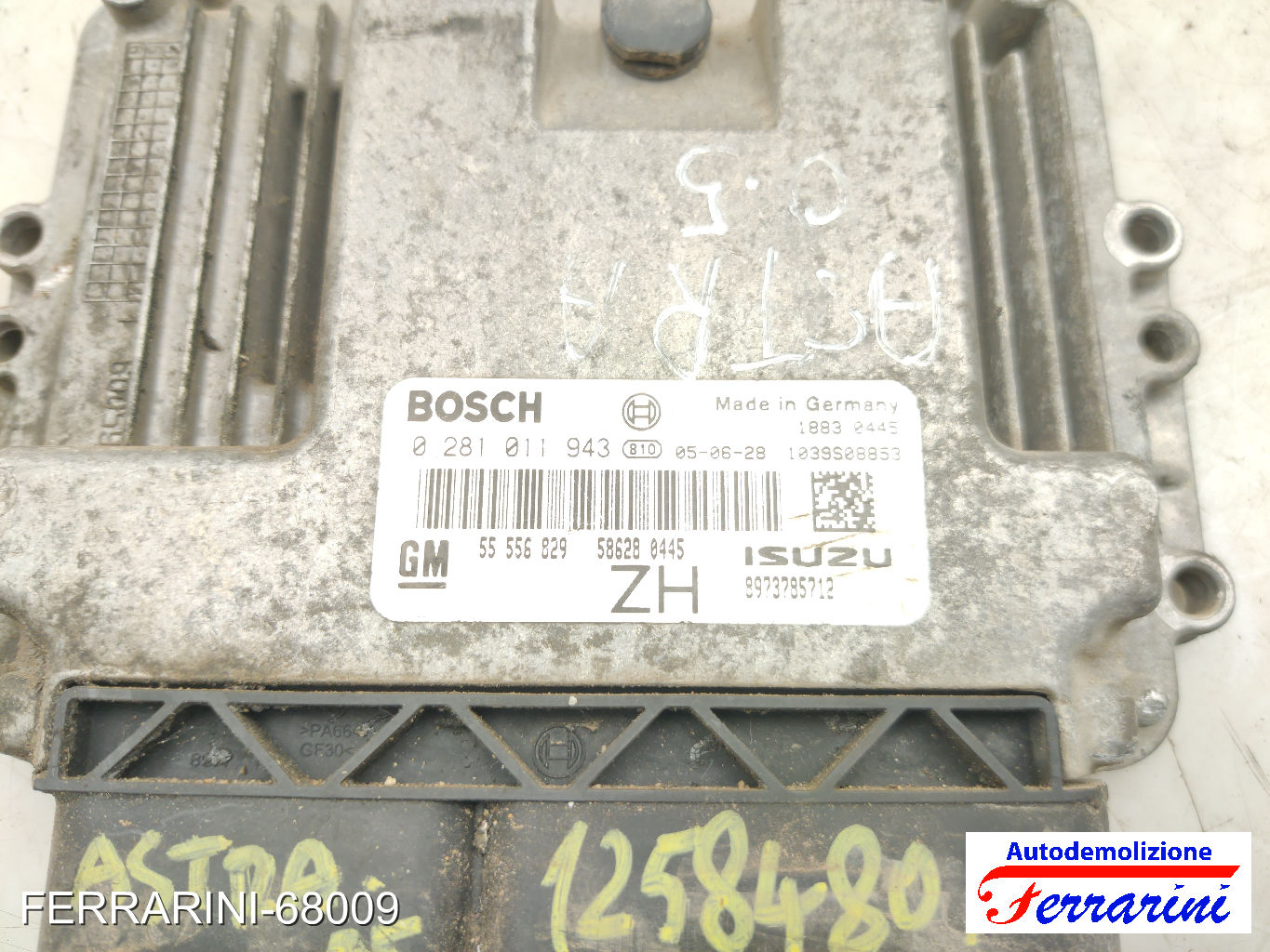 Kit Accensione OPEL ASTRA H A04 1.7 CDTI 2004-2010 0281011943, 55556829