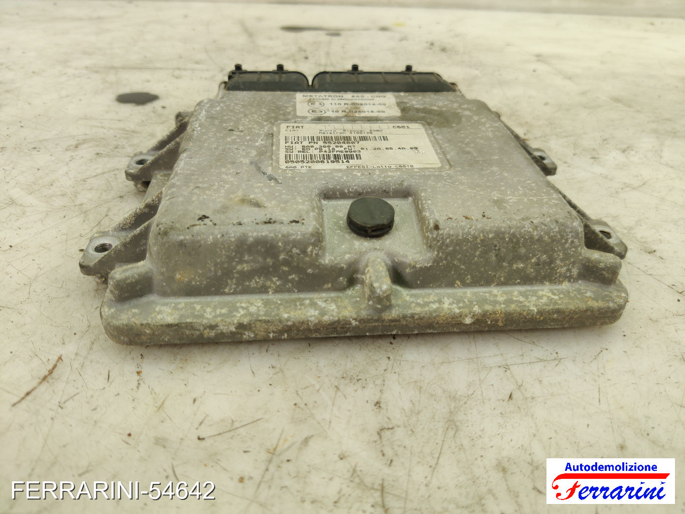Centralina Motore FIAT PUNTO 188 1.2 NATURAL POWER 2003-2012 55204807 6