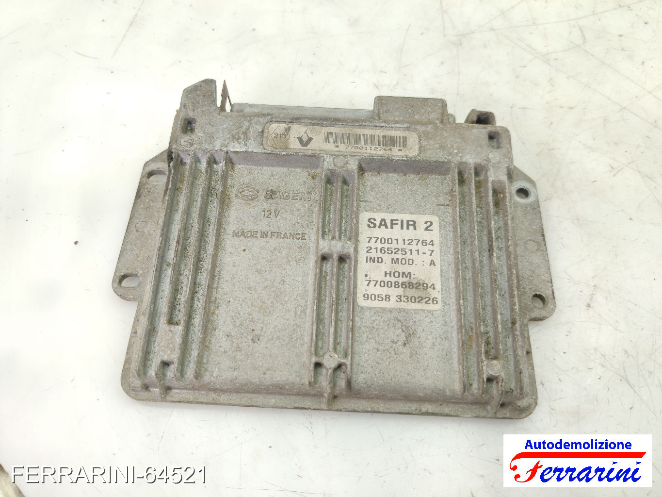 Centralina Motore RENAULT CLIO 2 BB, CB 1.6 1998-2005 7700112764, 7700868294